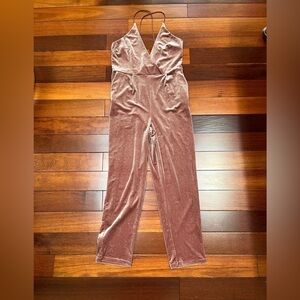 Express velvet jumpsuit size 6
